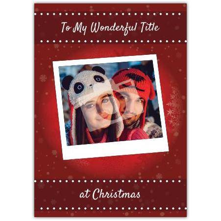 Christmas love greeting card personalised a5pzw2016003047