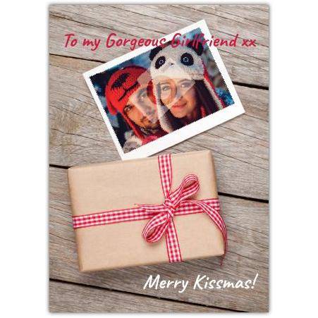 Gift box ribbon greeting card personalised a5pds2016003150