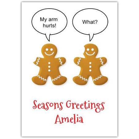 Funny humorous greeting card personalised a5pds2016003185