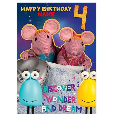 The Clangers animation greeting card personalised a5gem252859hbed