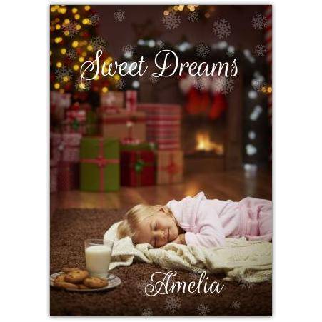 Sweet Dreams Christmas Card Card