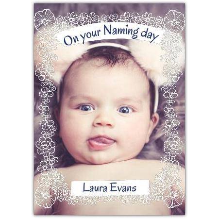 New Baby Ornament Frame  Card