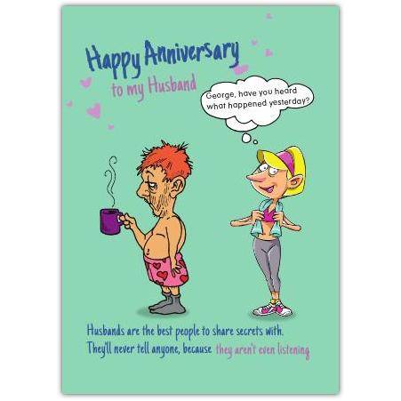 Anniversary Funny Gossip Greeting Card