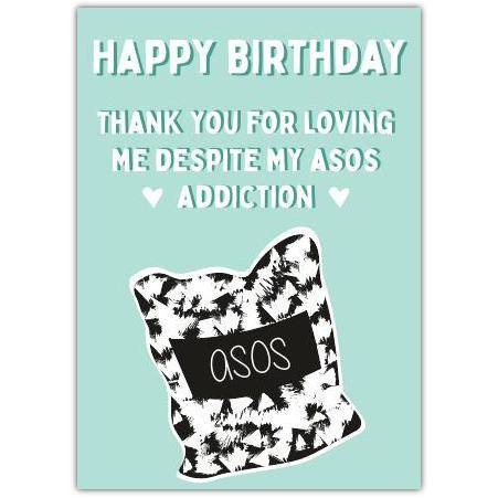 Happy Birthday Shopaholic Greeting Card