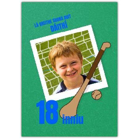 Happy Birthday As Gaeilge Hurling Card