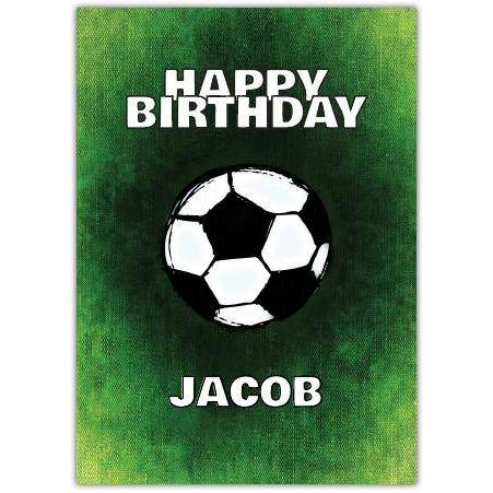 Happy Birthday Football Lover Greeting Card