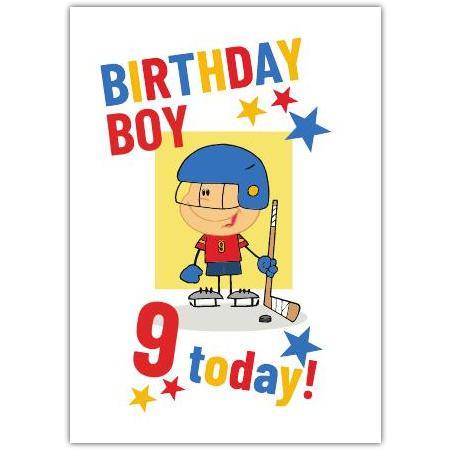 Happy Birthday Boy/girl Any Age Hockey Greeting Card