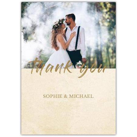 Thank You Photo Upload Greeting Card