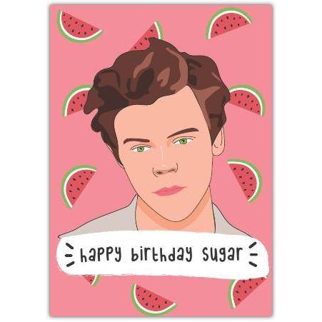 Birthday Harry Styles Watermelon Sugar Greeting Card