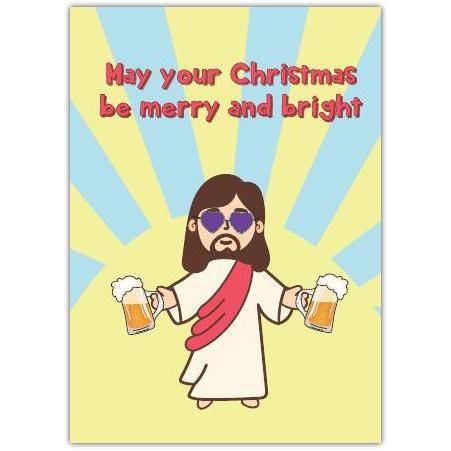 Christmas Cool Funny Jesus Greeting Card