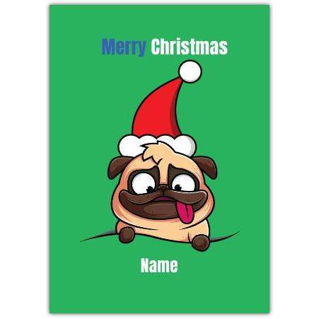 Merry Christmas Pugtastic Greeting Card