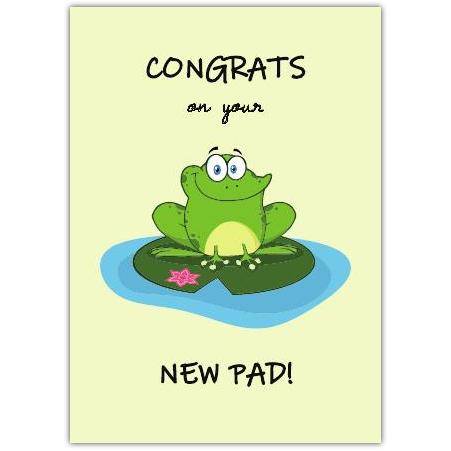 Congratulations New Home Pad Greeting Card