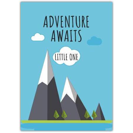 Holiday Trip Adventure Mountain Greeting Card