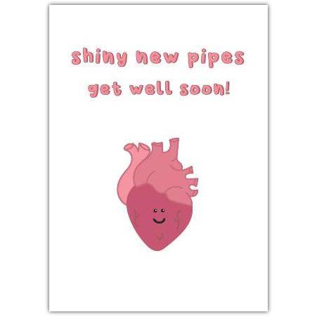 Get Well Soon Heart Greeting Card