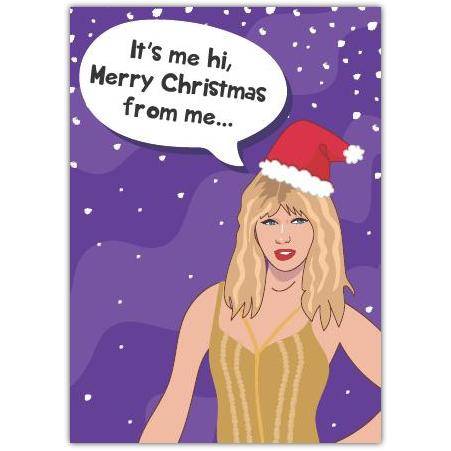 Merry Christmas Taylor Swift Funny Greeting Card