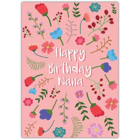 Happy Birthday Nana Greeting Card