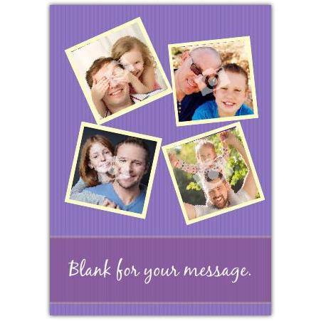 Blank for your message photo greeting card personalised a5pzw2016002809