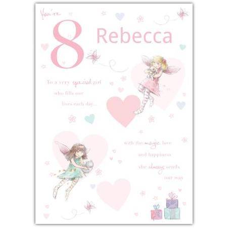 8 eight greeting card personalised a5blm2017003550