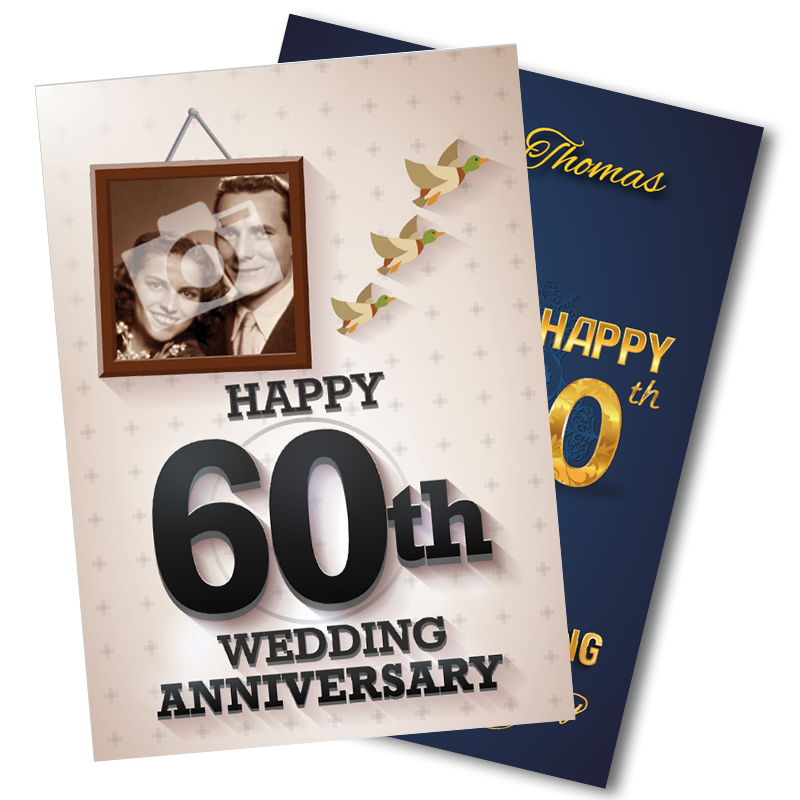Diamond 60th Anniversary Greeting Cards