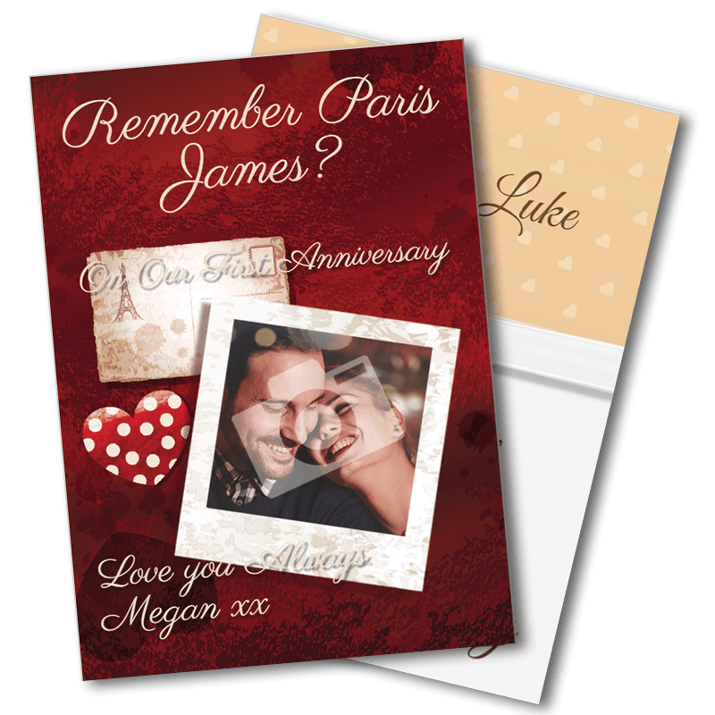 Paper 1st Anniversary Greeting Cards