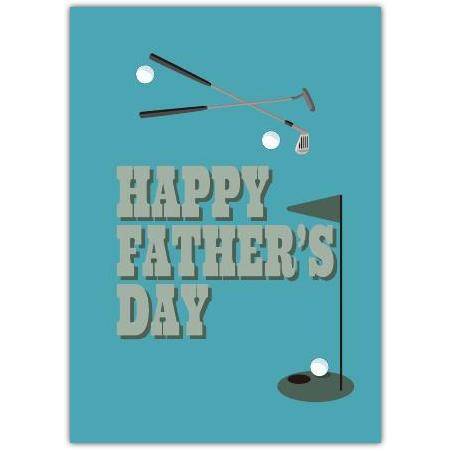 Happy Father's Day Golf Card