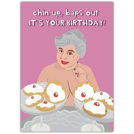 Birthday Miriam Margoyles Baps Funny Greeting Card