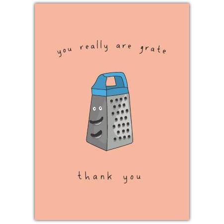 Thank You Punny Grate Greeting Card
