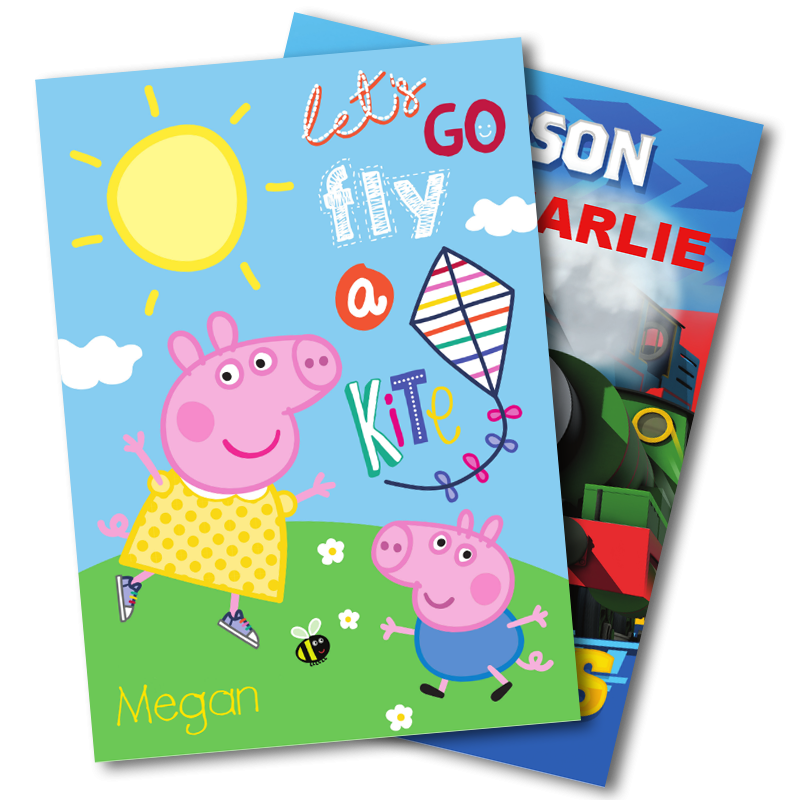 Kids Characters Birthday Greeting Cards