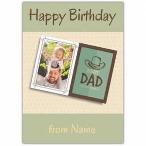 Cowboy Hat Dad Happy Birthday Card