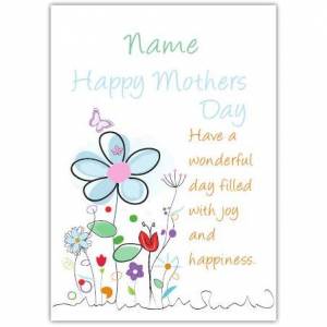 Wonderful Day Filled With Happiness Mother's Day Card