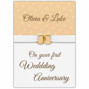 First Wedding Anniversary Card