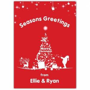 Seasons Greetings Merry Christmas Card