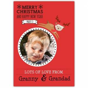 Lots Of Love From Merry Christmas And Happy New Year Card