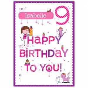 Happy Birthday To You Happy 9th Birthday Card