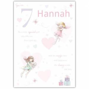 Special Girl Fairy Happy 7th Birthday Card