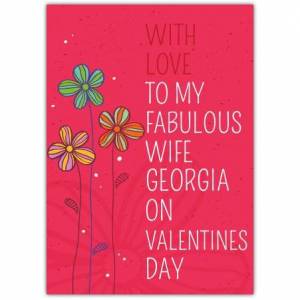 To My Fabulous Wife Card