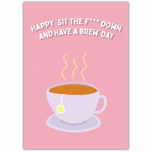 Mothers Day Sit Down Rude Greeting Card