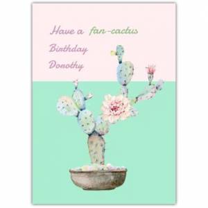 Birthday Funny Cactus Pun Greeting Card