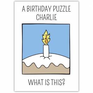 Birthday Puzzle Rocket Card