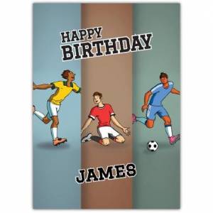 Happy Birthday Soccer Buddies Greeting Card