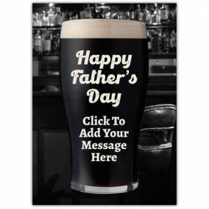 Father's Day Pint Of Stout Card