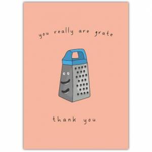 Thank You Punny Grate Greeting Card