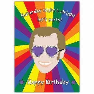 Elton John Birthday Card