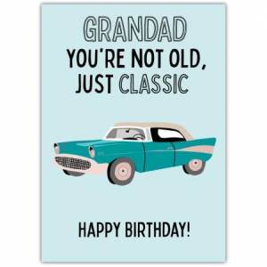 Grandad Classic Happy Birthday Card