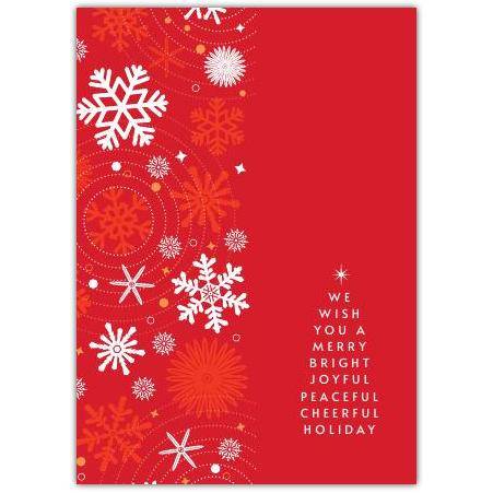 Happy Holiday Red Joyful Greeting Card