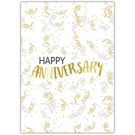 Anniversary Party Confetti Greeting Card