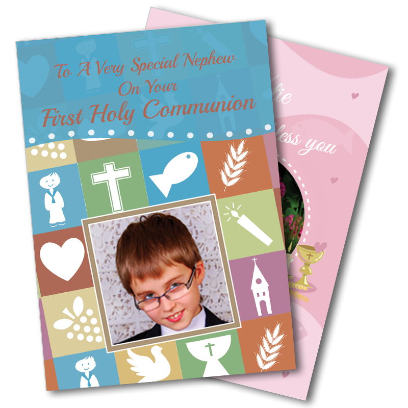 Photo Upload Communion Greeting Cards