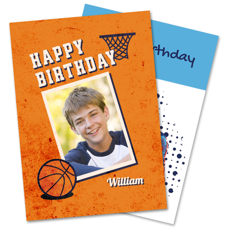 Basketball Birthday Cards