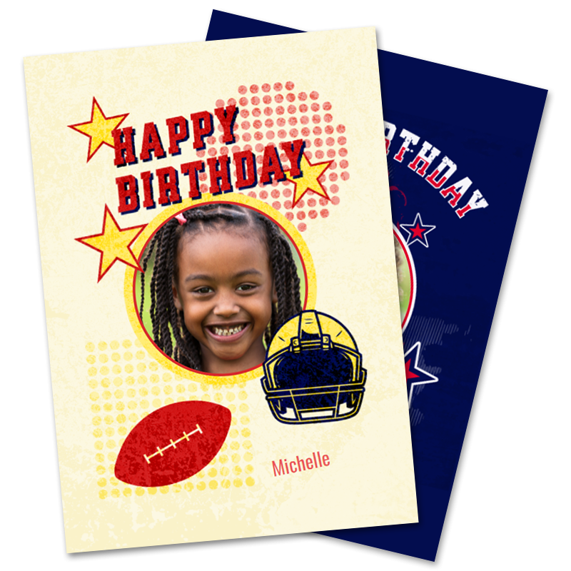 American Football Birthday Cards