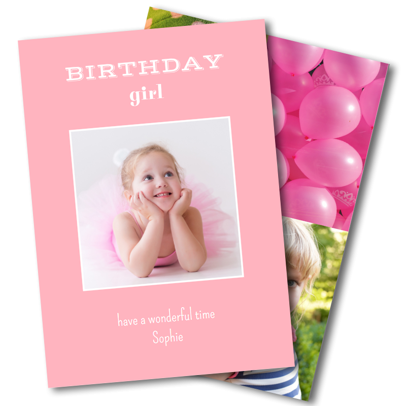 Girls Birthday Greeting Cards